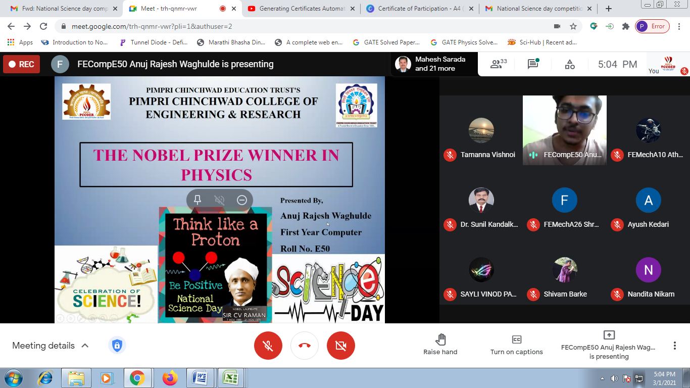 Poster Competition On National Science Day