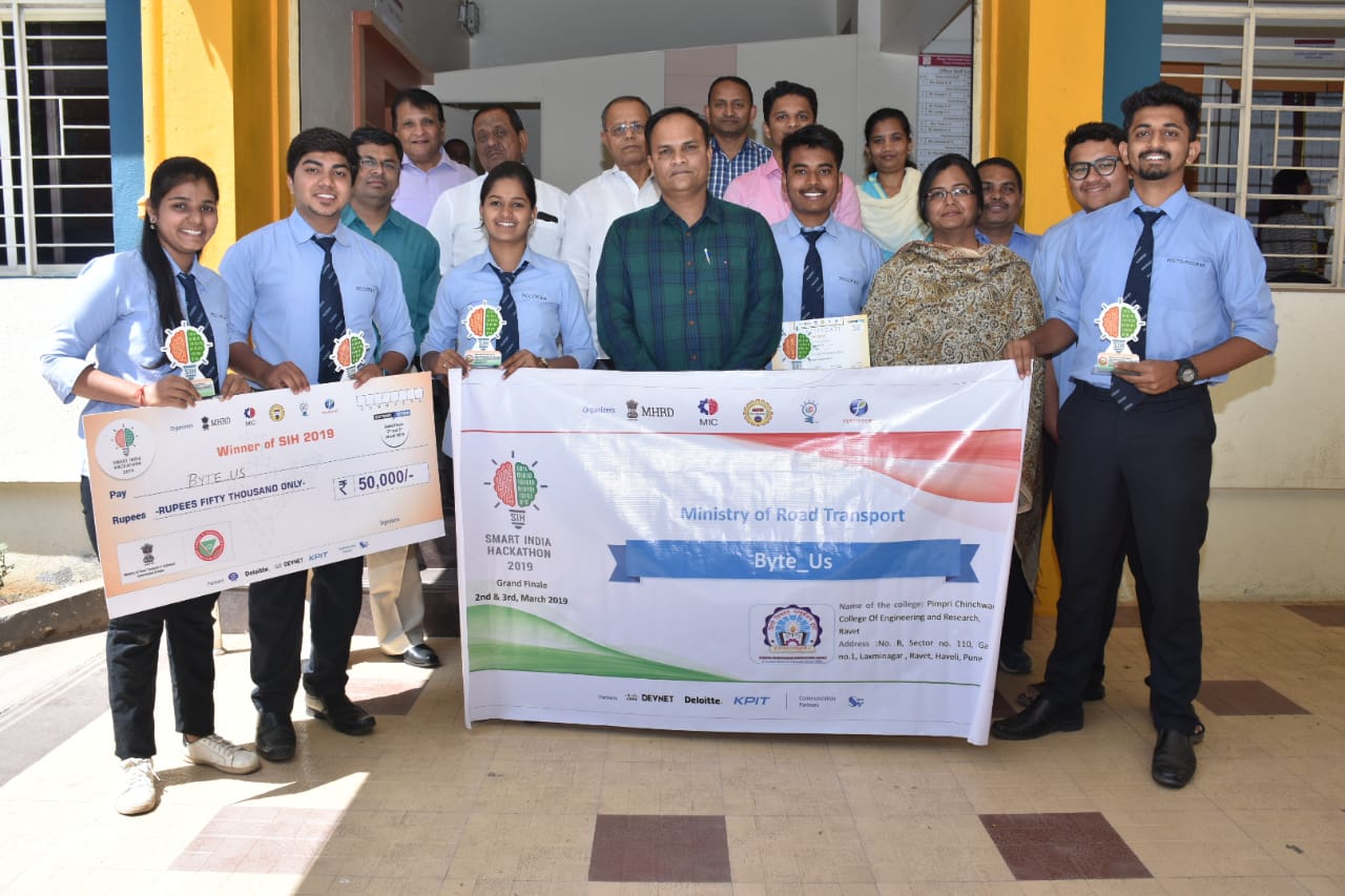 Team Byte-us Winner in Smart India Hackathon 2019 held at Bubaneshwar