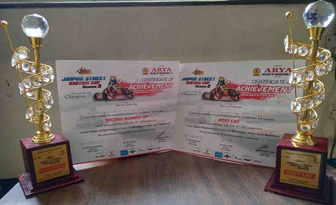 Go Kart & Baja Event Awards 2018-19 JSKCs session 2nd Go Kart Event 2019 at Jaipur.